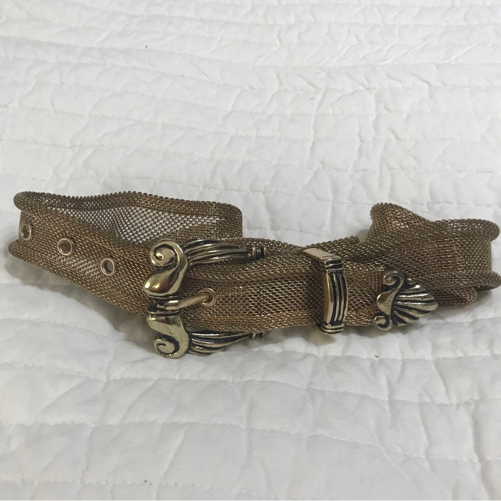 Donna Katz gold mesh belt read all - Picture 2 of 6